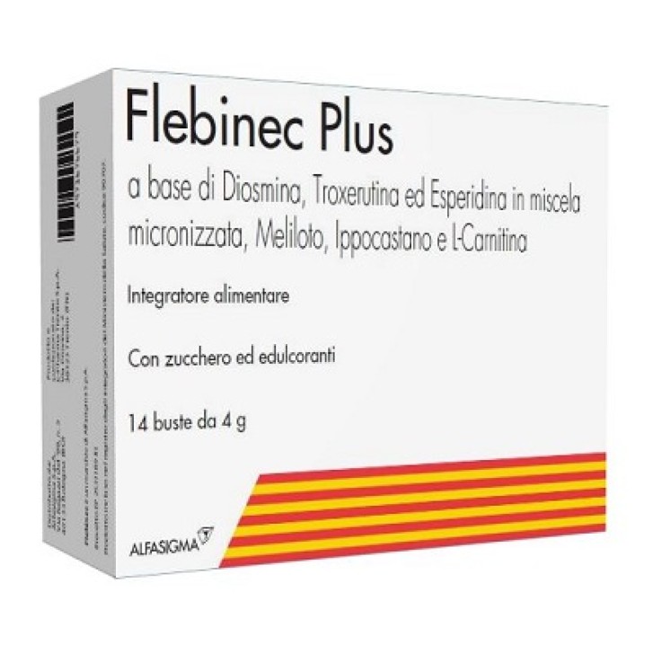 Flebinec Plus integratore per il microcircolo 14 bustine