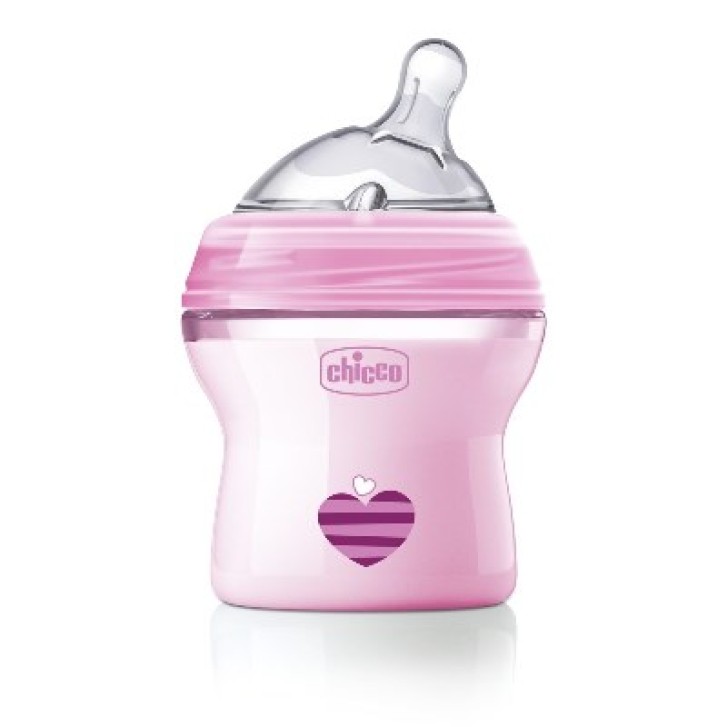 Chicco Biberon Natural Feeling +0m Girl rosa 150 ml