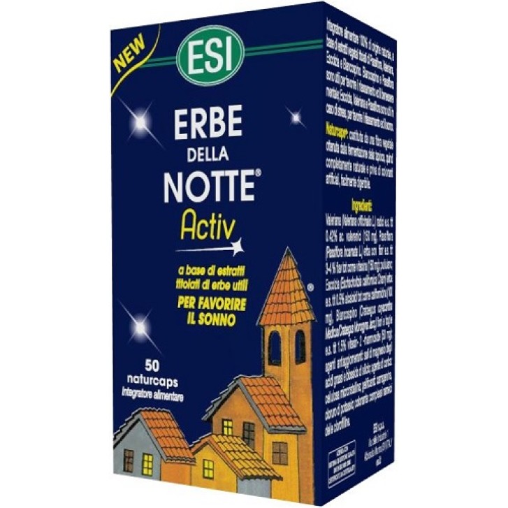 Esi Erbe Della Notte Activ Integratore per il Sonno 50 Capsule