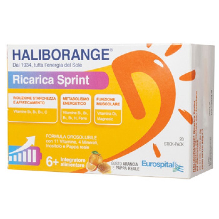 Haliborange Ricarica Spring integratore energizzante 20 sticks