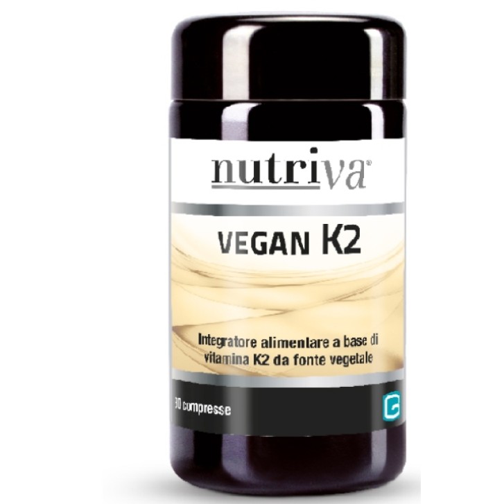 Nutriva Vegan K2 Integratore con Vitamina K2 30 compresse