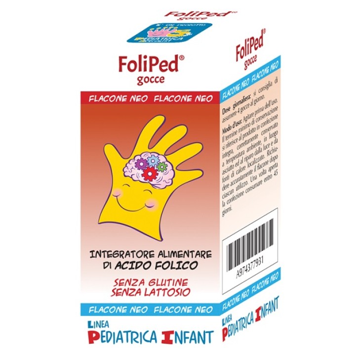 Foliped Gocce Integratore di acido folico bambini 5 ml