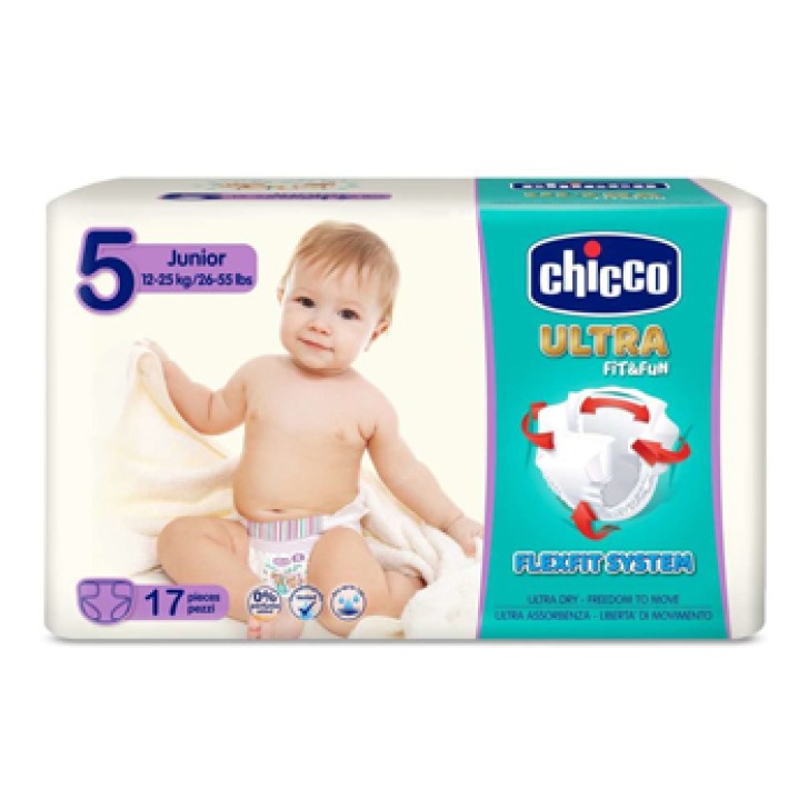 Chicco pannolino ultra junior 17 pezzi 12-25 kg