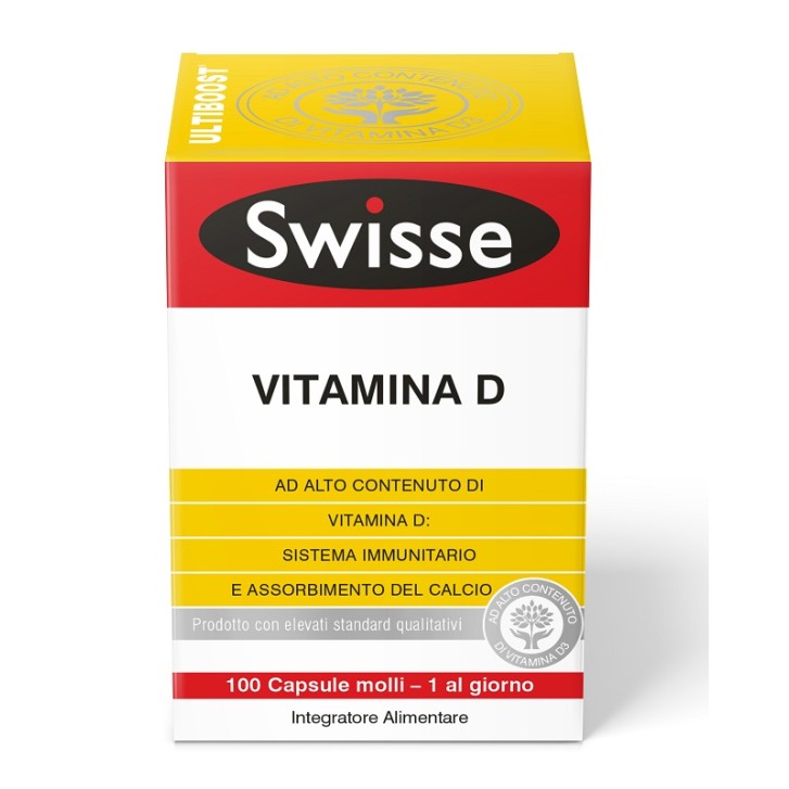 Swisse Vitamina D Integratore Ossa e Denti 100 Capsule