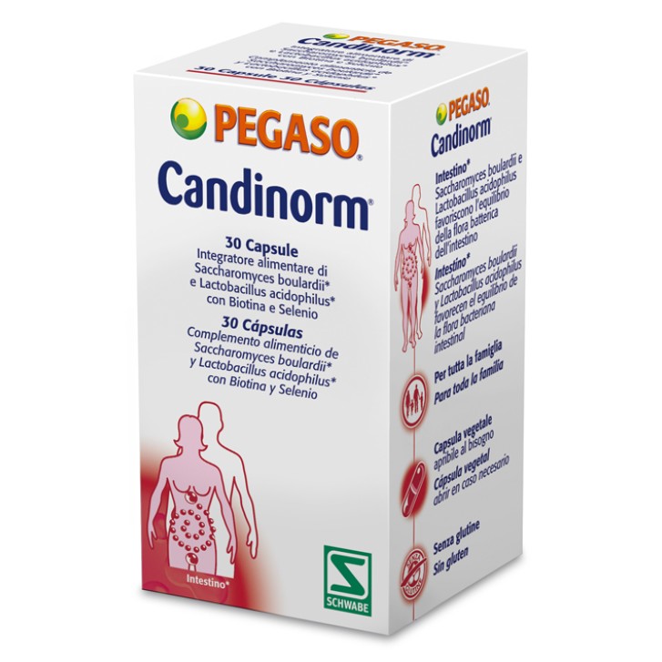 Pegaso Candinorm integratore per la flora intestinale 30 capsule