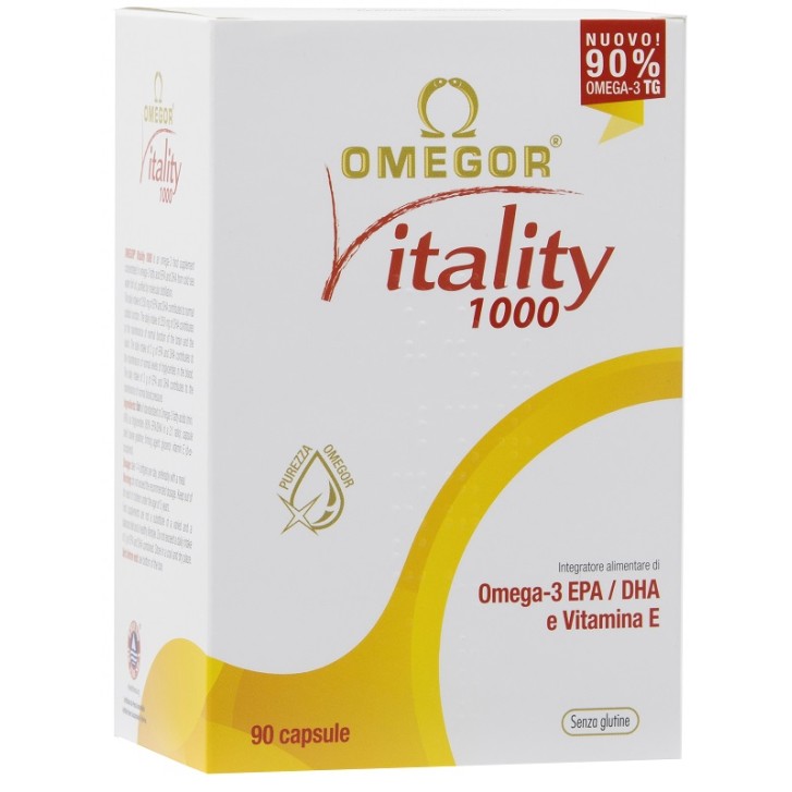 Omegor Vitality 1000 Integratore Omega3 EPA DHA 90 Capsule