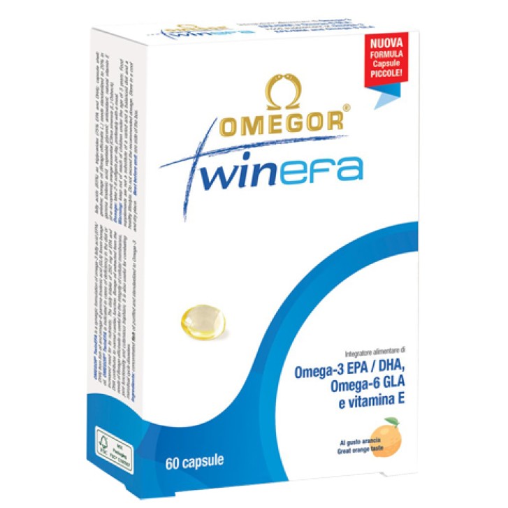 Omegor Twinefa New integratore di omega 3 ed omega 6 - 60 capsule