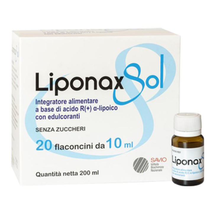 LIPONAX SOL Integratore alimentare energizzante 20 flaconcini