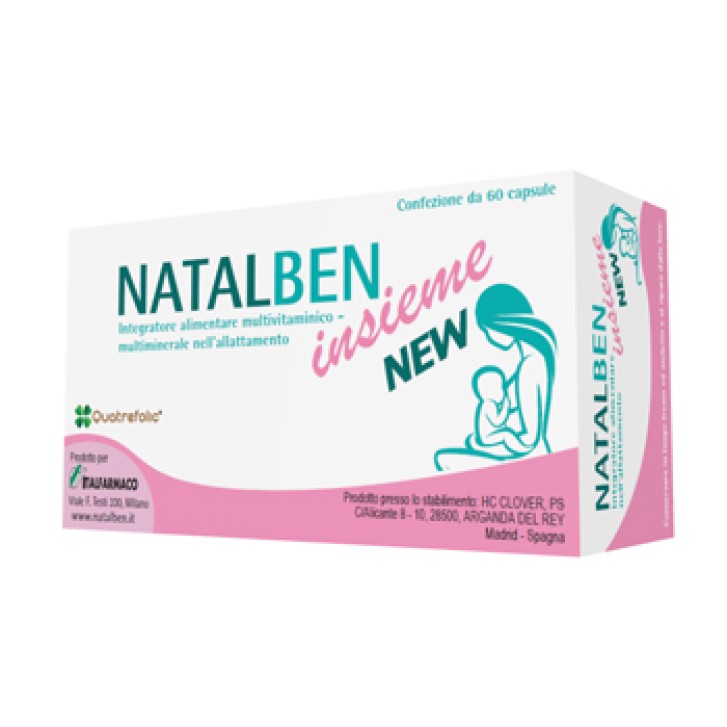 Natalben insieme New Integratore con acido folico 60 compresse