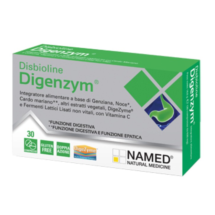 Named Disbioline Digenzym integratore per la funzione digestiva 30 compresse