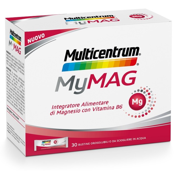 Multicentrum My Mag Integratore di Magnesio 30 Bustine Orosolubili