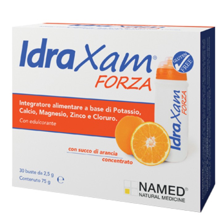 Named IdraXam Forza integratore di magnesio, potassio e calcio 30 bustine