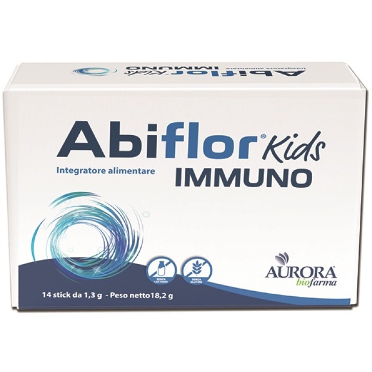 Abiflor Kids Immuno Integratore a base di fermenti lattici 14 stick