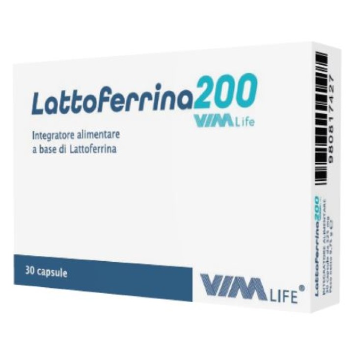Lattoferrina 200 Vim life integratore alimentare 30 capsule
