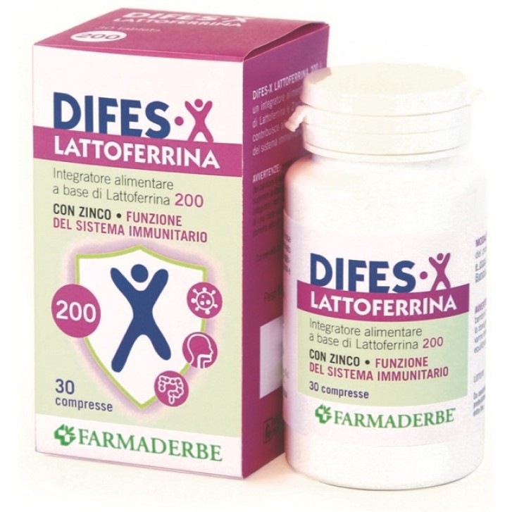 DIFES-X Lattoferrina 200 integratore alimentare 30 compresse