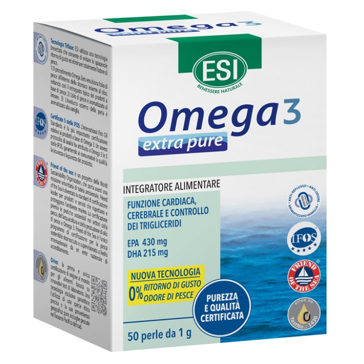 Esi Omega 3 Extra pure integratore di olio di pesce 50 perle
