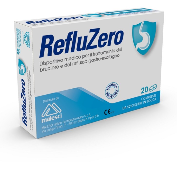 Malesci Refluzero per il trattamento del reflusso gastro-esofageo 20 compresse