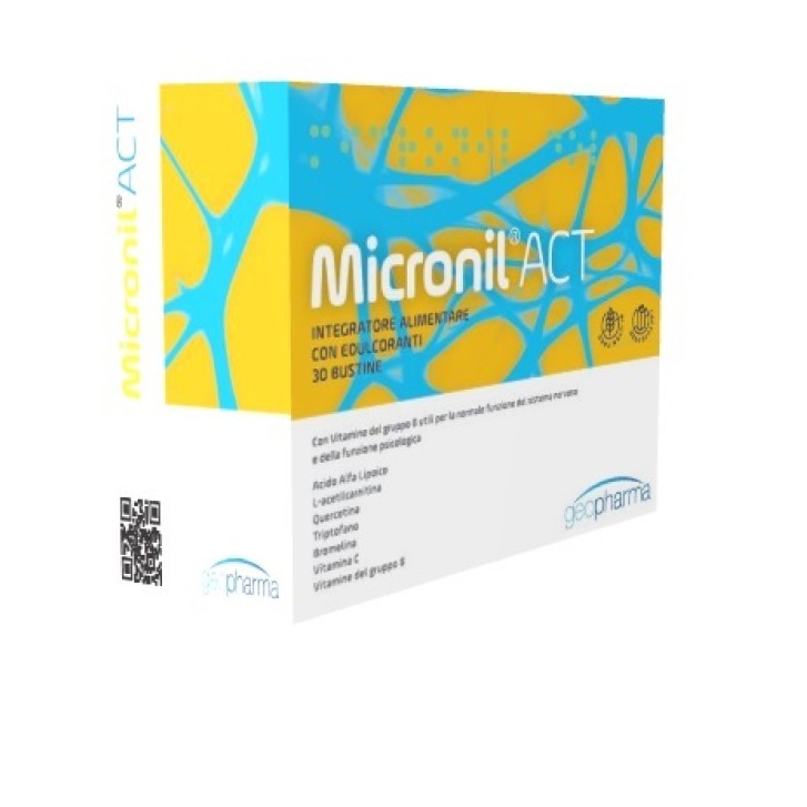 MICRONIL ACT Integratore alimentare per il sistema nervoso 30 bustine