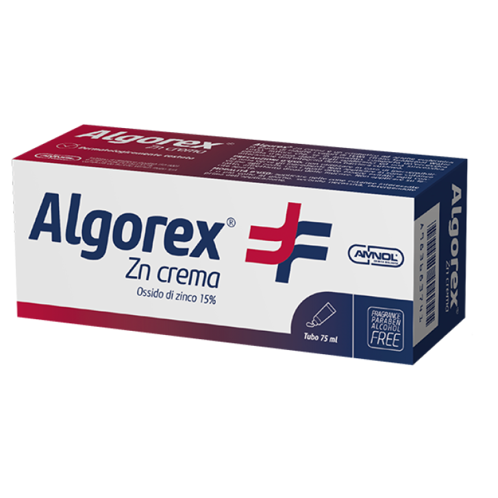 Algorex ZN Crema idratante per pelle secca con ossido di zinco e vitamina E 75ML