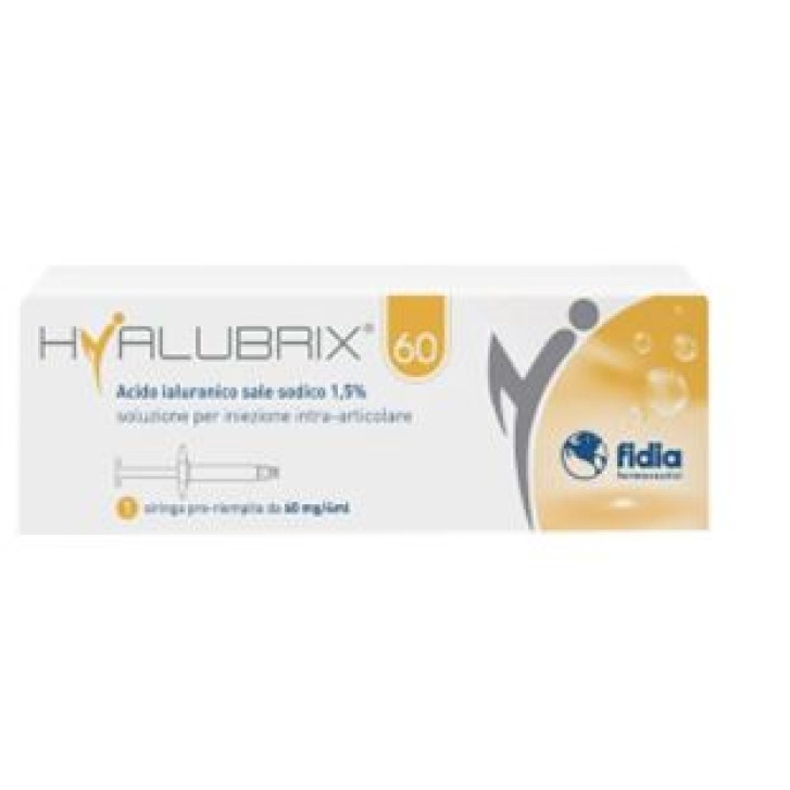 Hyalubrix 60 Siringa con acido ialuronico 60 Mg 4 Ml N/E