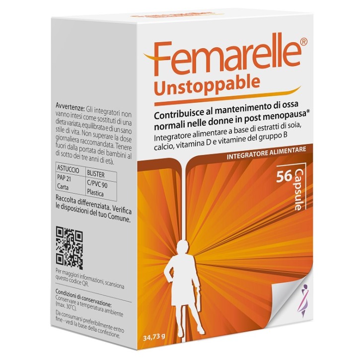 Femarelle Unstoppable integratore per le ossa in post menopausa 56 capsule