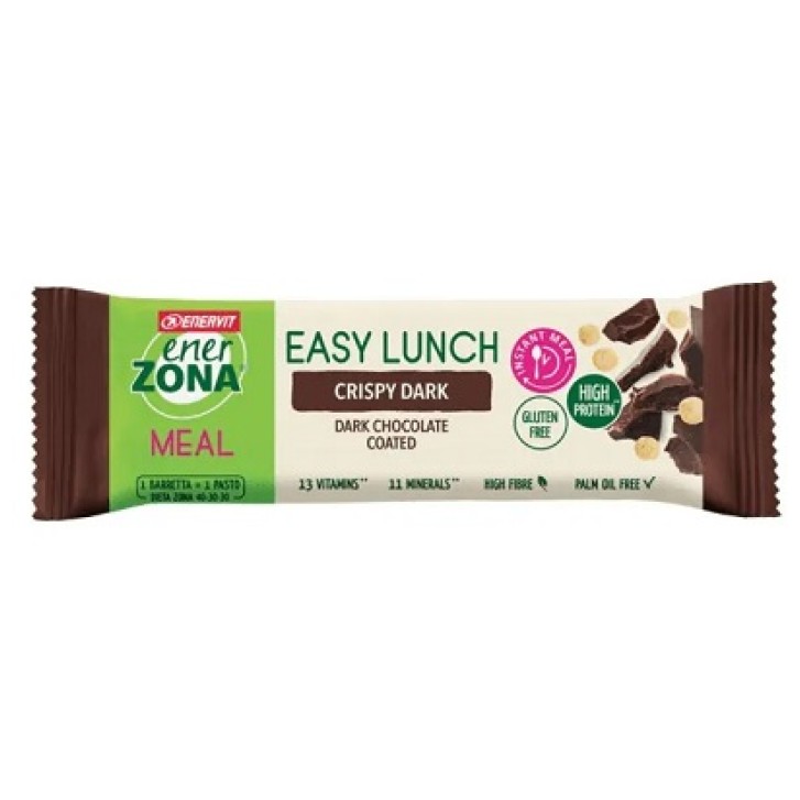 Enervit EnerZona Easy Lunch Crispy Dark barretta cioccolato fondente 58 gr