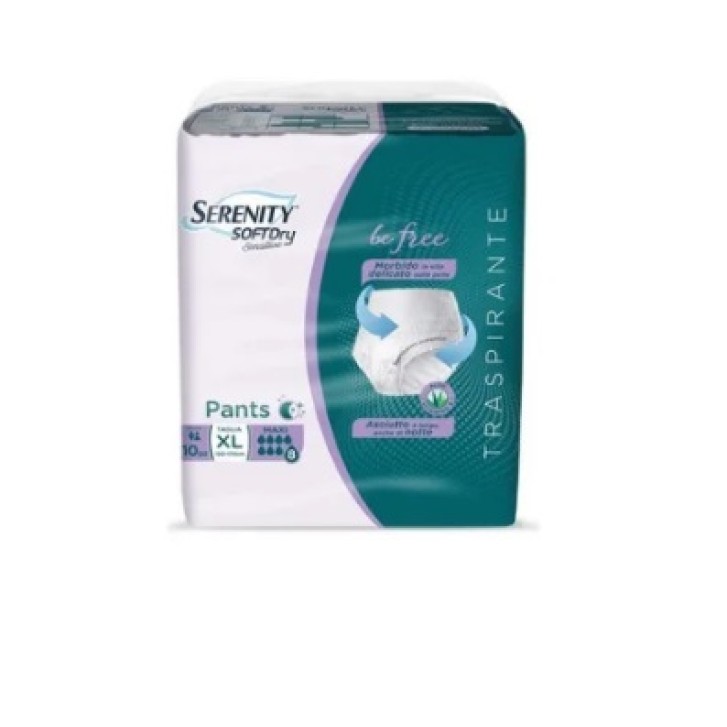 Serenity Pants Soft Dry Pannolone a mutanda Maxi taglia XL 10 pezzi
