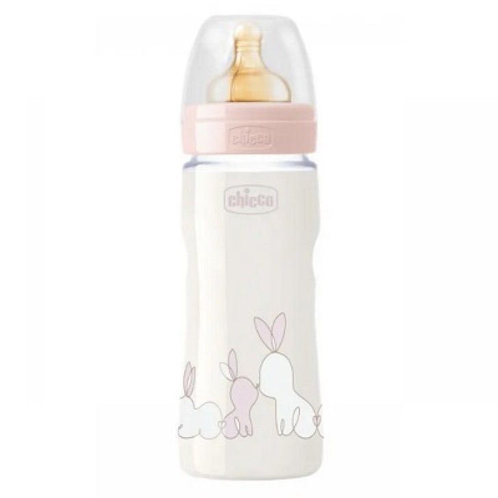 Chicco biberon Original Touch tettarella in caucciu bimba 330 ml 4 mesi +