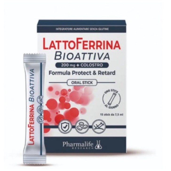 Pharmalife Lattoferrina Bioattiva integratore alimentare 15 stick