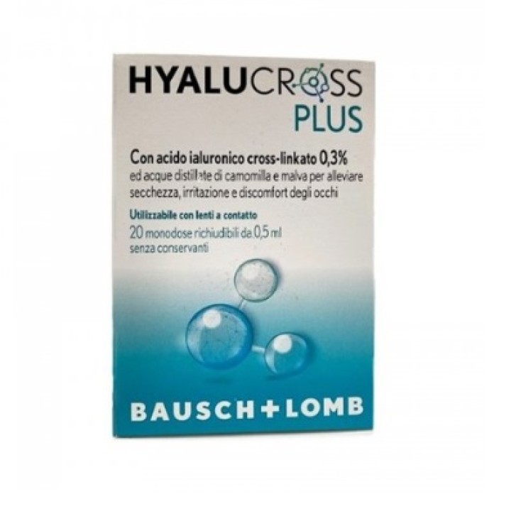 Hyalucross plus gocce oculari 20 flaconcini monodose