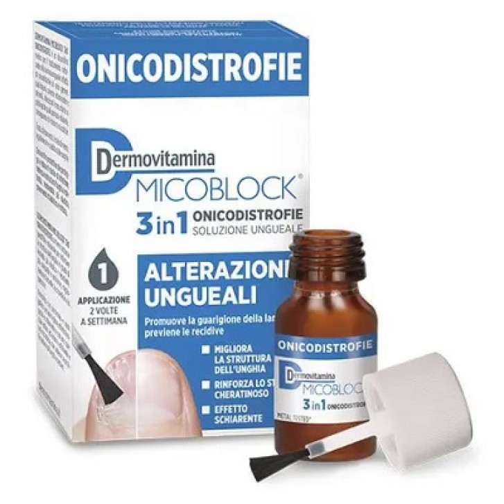 Dermovitamina MicoBlock 3 in 1 Onicodistrofie per alterazioni delle unghie 7 ml