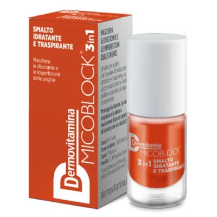Dermovitamina micoblock 3 in 1 trattamento unghie arancio scuro