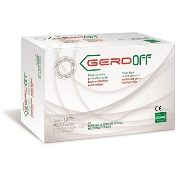 Gerdoff gusto Latte dispositivo medico per il reflusso gastro-esofageo 30 compresse **