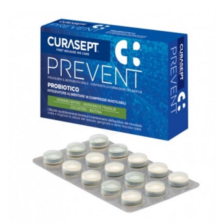 Curasept Prevent  Probiotico Integratore Alimentare 14 Compresse