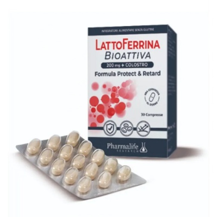 Pharmalife Lattoferrina Bioattiva integratore alimentare 30 compresse