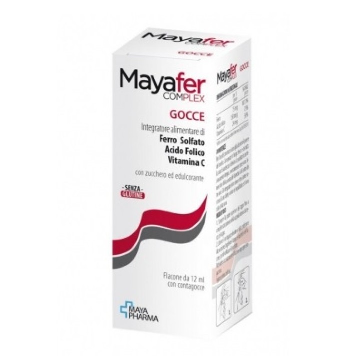 Mayafer Complex Gocce integratore alimentare di ferro e acido folico12 ml