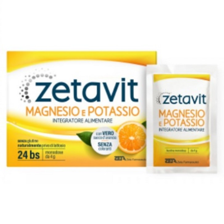 Zetavit Integratore con magnesio potassio e Sali minerali 24 bustine