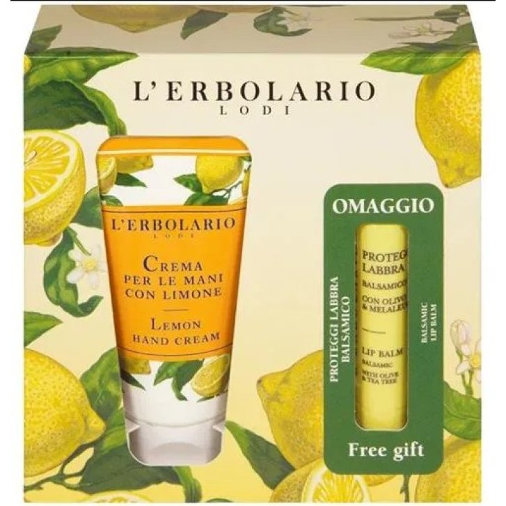 Cofanetto Regalo Crema Mani Limone e Balsamo Labbra Invernale - L\'ERBOLARIO