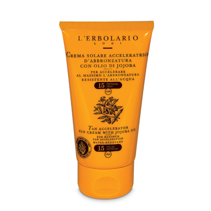 CREMA SOLARE acceleratrice abbronzatura SPF15 75 ml ERBOLARIO