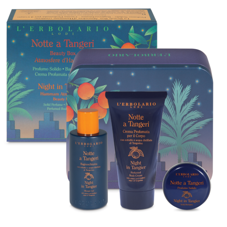 NOTTE A TANGERI beauty box atmosfere D'HAMMAM Erbolario