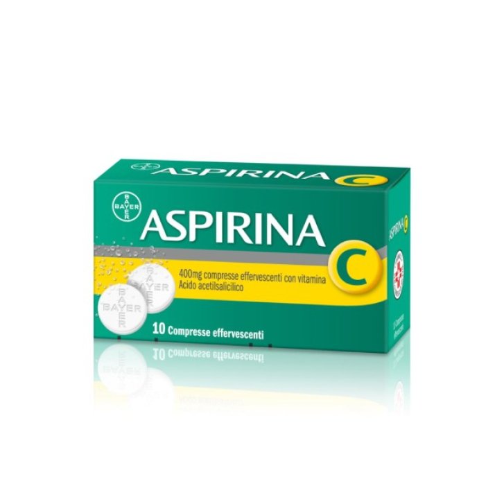 Aspirina C Farmaco Antidolorifico e Antipiretico con Vitamina C 10 Compresse Effervescenti 400+240mg - Aspirina Aspirina C Farmaco Antidolorifico e Antipiretico con Vitamina C 10 Compresse Effervescenti 400+240mg - Aspirina