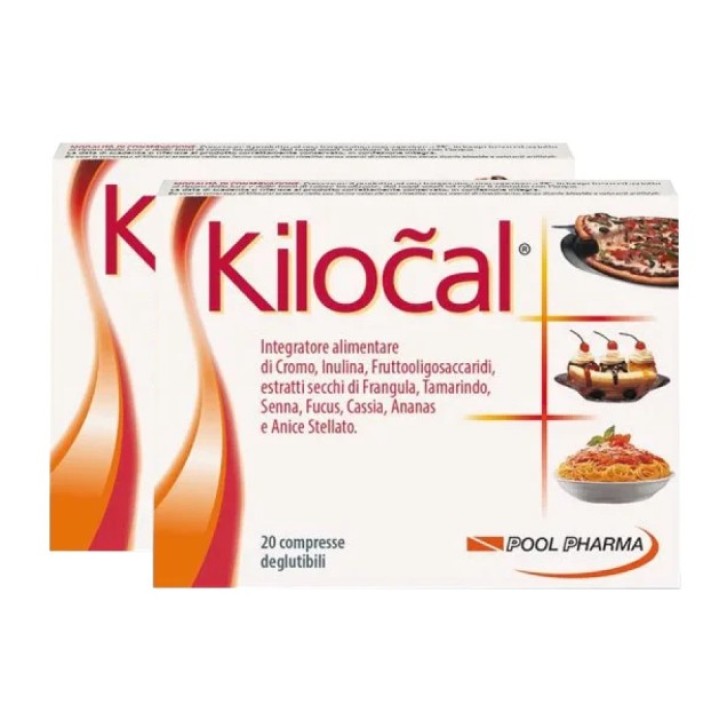 Kiločal Integratore Controllo Peso 40 Compresse Formula Naturale - Pool Pharma