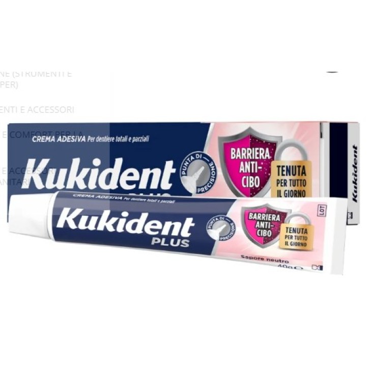 KUKIDENT PLUS SIGILLO ANTI INFILTRAZIONI CREMA ADEISVA DENTIERE 40 G