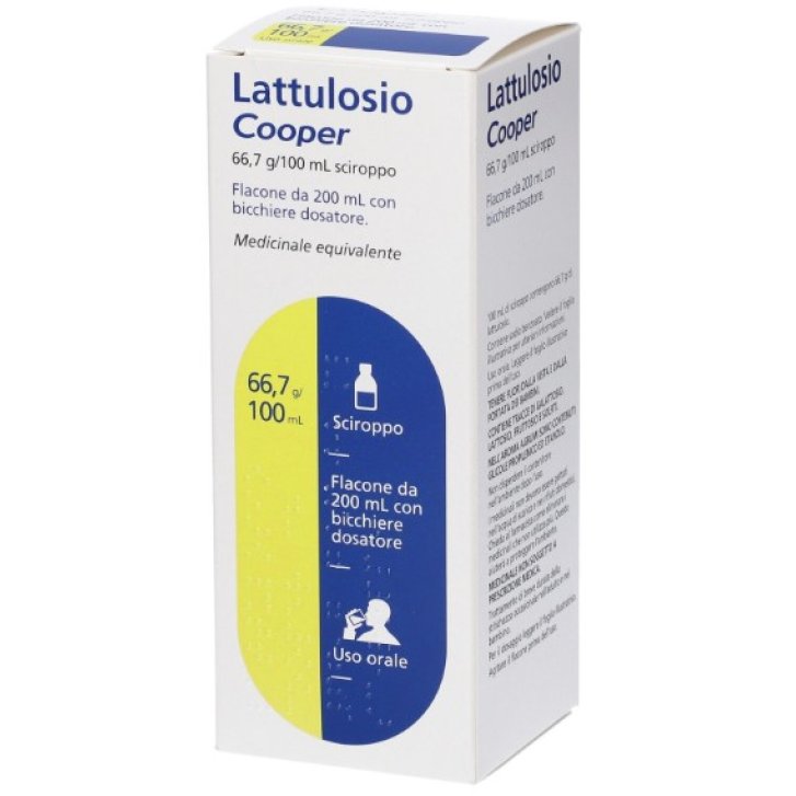 Lattulosio Cooper Sciroppo 200ml 66,7% - Cooper