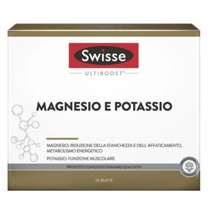 Integratore Magnesio e Potassio per Metabolismo e Muscoli 24 Bustine - Swisse