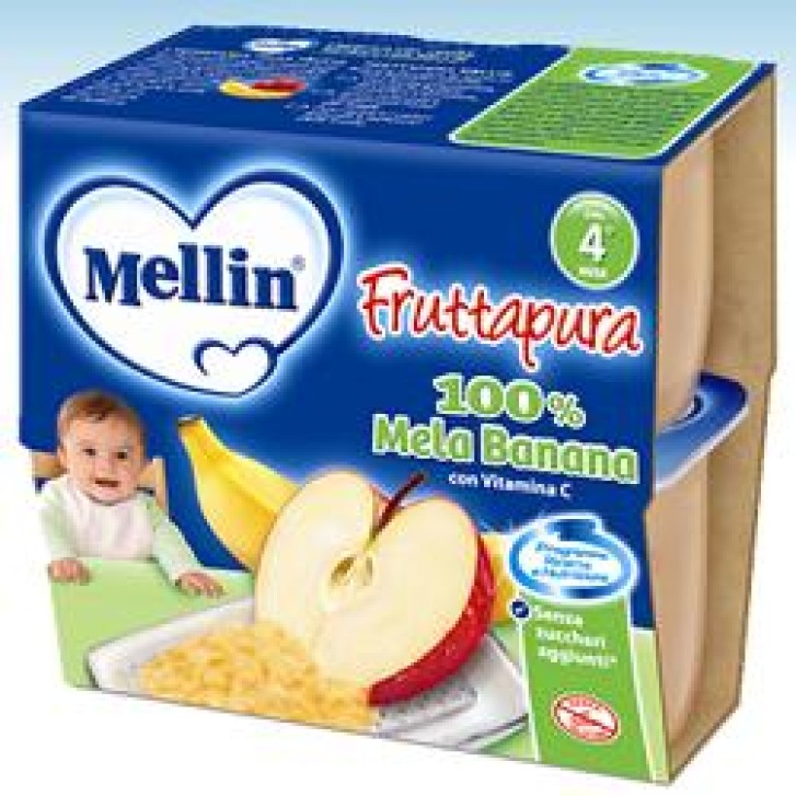 MELLIN FRUT PURA MELA/BAN4X100