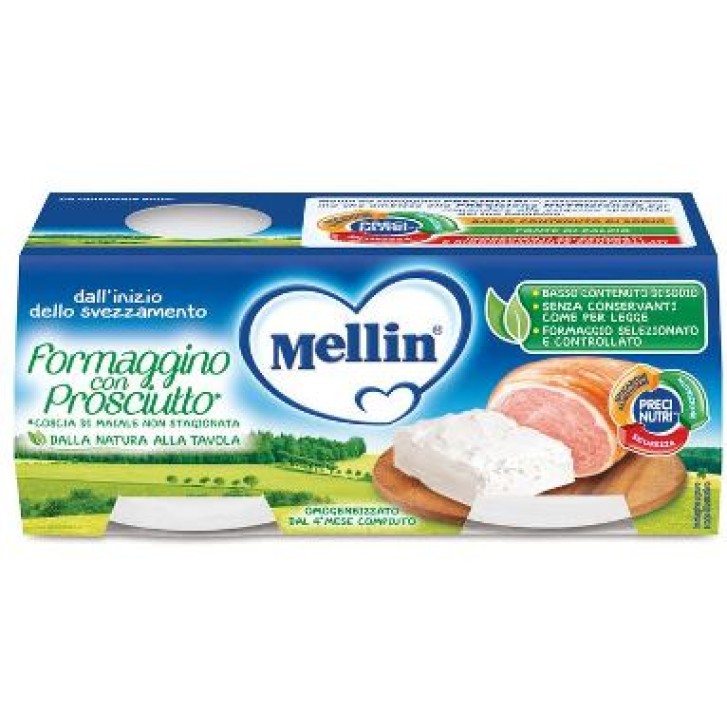 MELLIN-FORMAGGINO PROSCIUT 2X80G