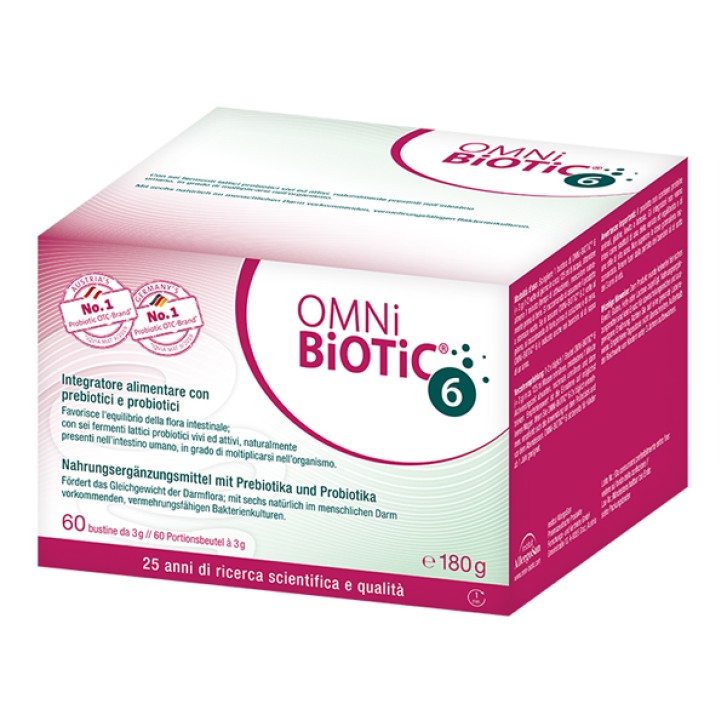 OMNI BIOTIC 6 60 bustine integratore di probiotici e prebiotici