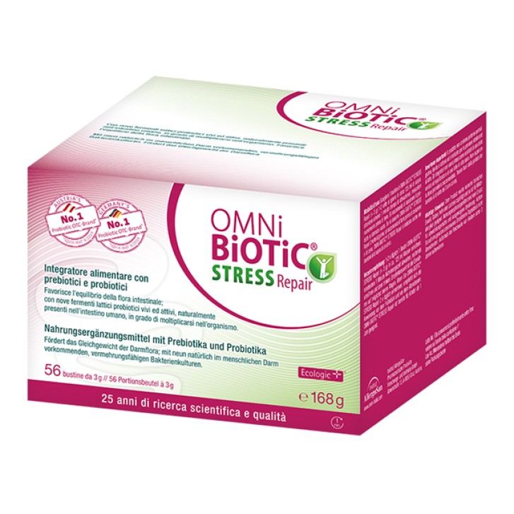 OMNI BIOTIC Stress repair 56 bustine integratore di prebiotici e probiotici