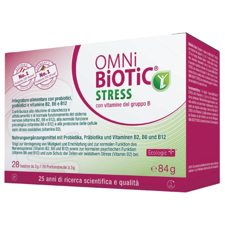 OMNI BIOTIC STRESS Vitamine B 28 bustine integratore di probiotici